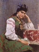 Portrait of Sofia Mikhailovna Dragomirova llya Yefimovich Repin